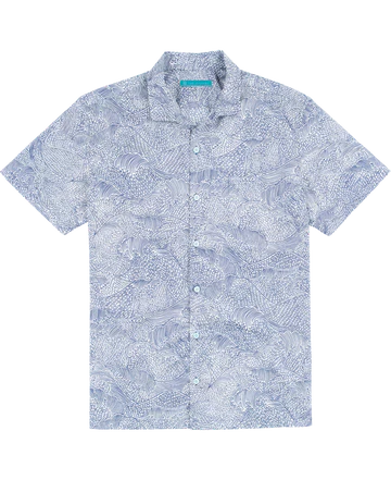 Tori Richard Tendensea Short Sleeve Cotton Lawn Camp Shirt - White
