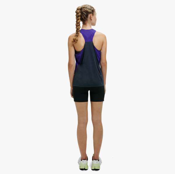 On Women's Tank T-Shirt - Twilight / Navy