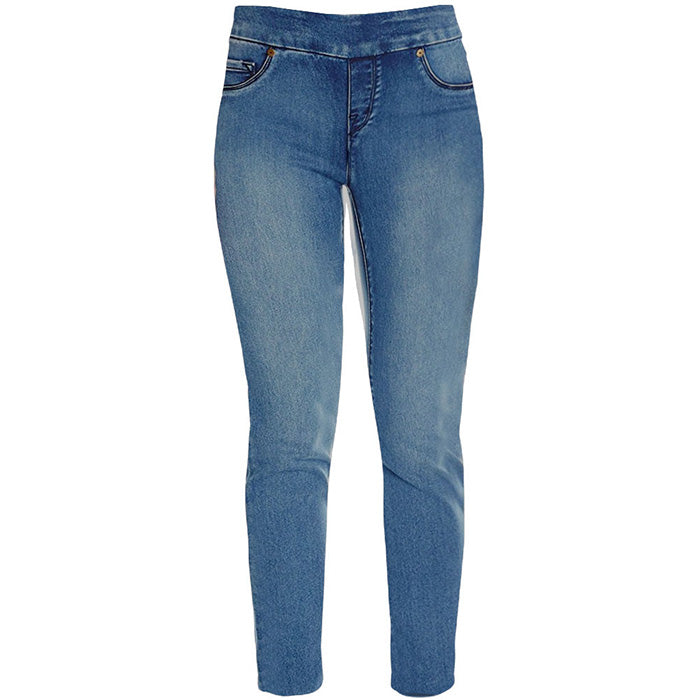 Tribal Pull On Ankle Jeans - Retro Blue