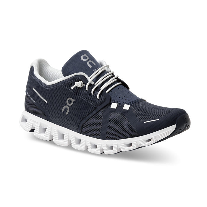 On Men's Cloud 5 Shoes - Midnight / White