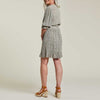 Tribal 3/4 Sleeve V-Neck Dress With Decorative Smocking - Petal Pink