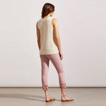Tribal Audrey Slim Crop With Fancy Embroidered - Petal Pink