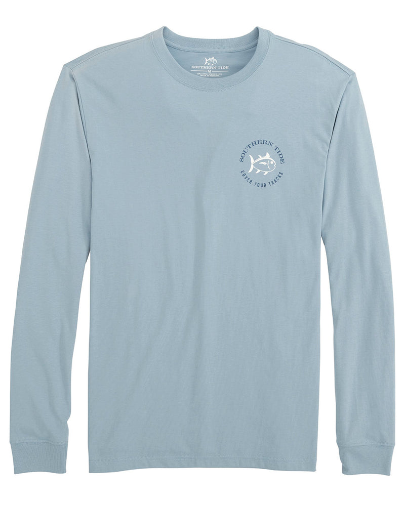 Southern Tide Cover Your Tracks Long Sleeve T-Shirt - Dolphin Grey