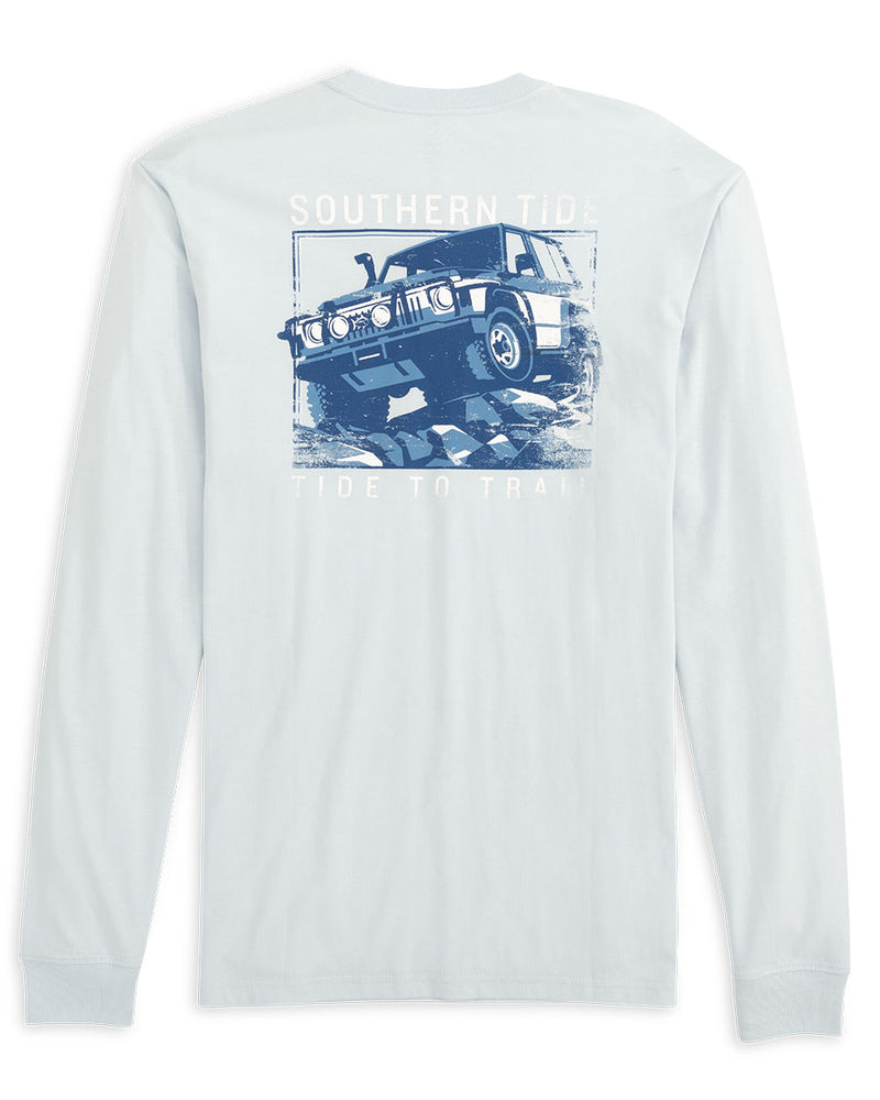 Southern Tide Off Shore to Off Road Long Sleeve T-Shirt - Iceberg Blue