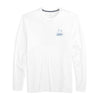 Southern Tide Sail Boat Schematic Performance Long Sleeve T-Shirt - Classic White