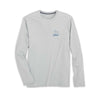Southern Tide Sail Boat Schematic Performance Long Sleeve T-Shirt - Slate Grey