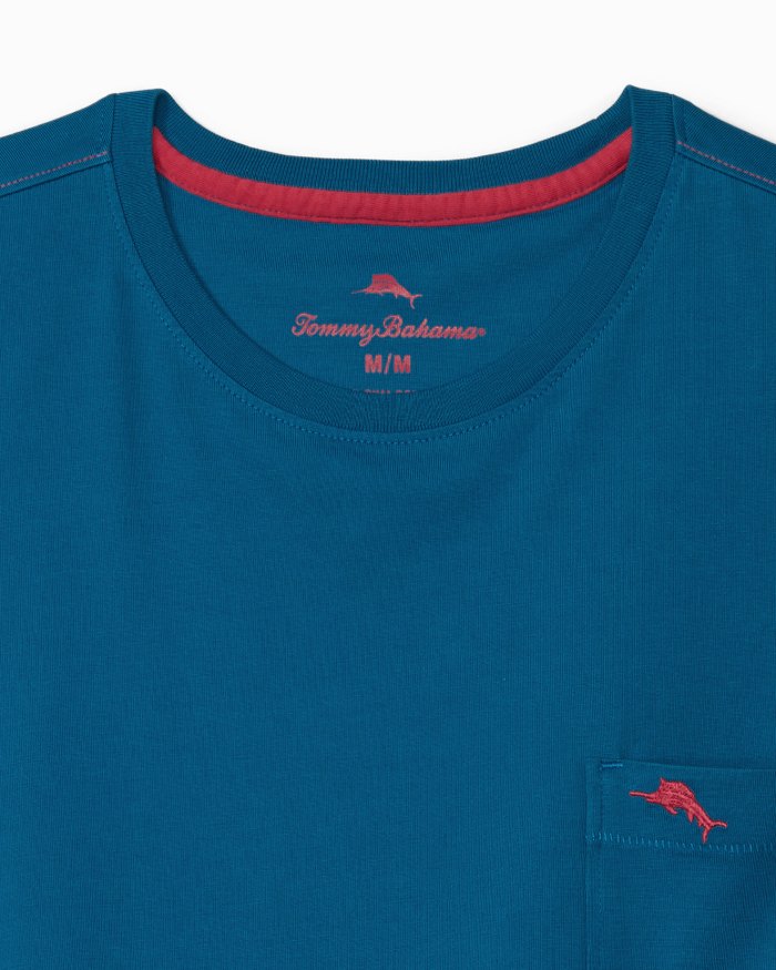 Tommy Bahama New Bali Skyline Long Sleeve T-Shirt - Blue Allure