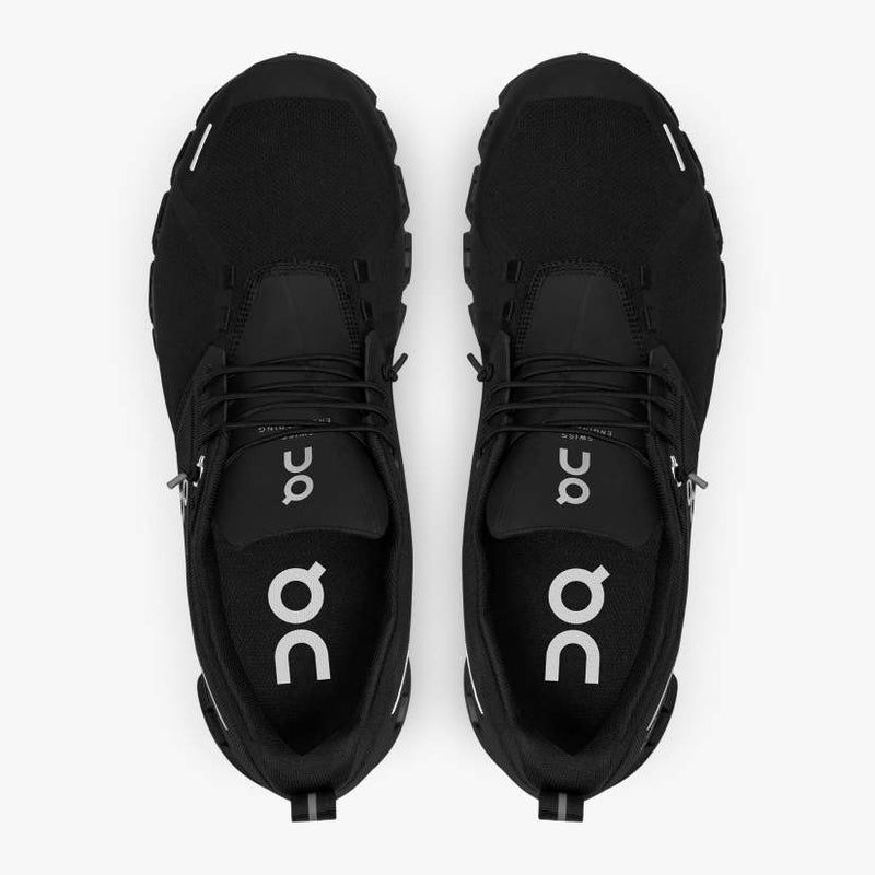 On Mens Cloud 5 Waterproof Shoes - All Black