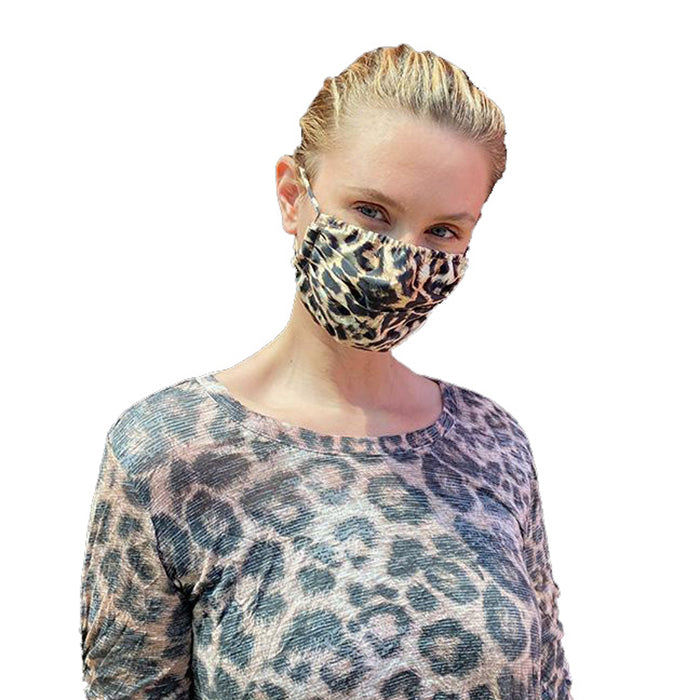David Cline Face Mask - Leopard - Non Returnable