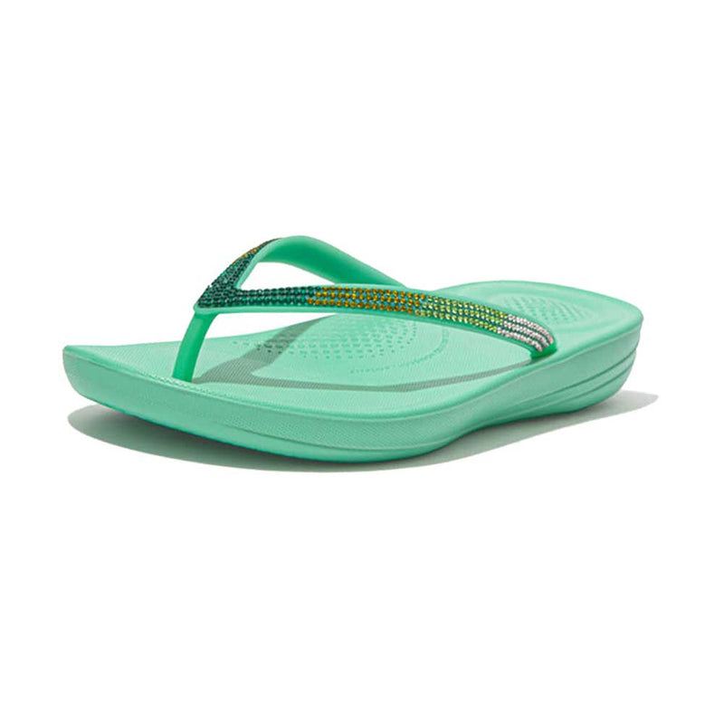 FitFlop Iqushion Sparkle Ombre Flip Flops Sandals - Mint Green