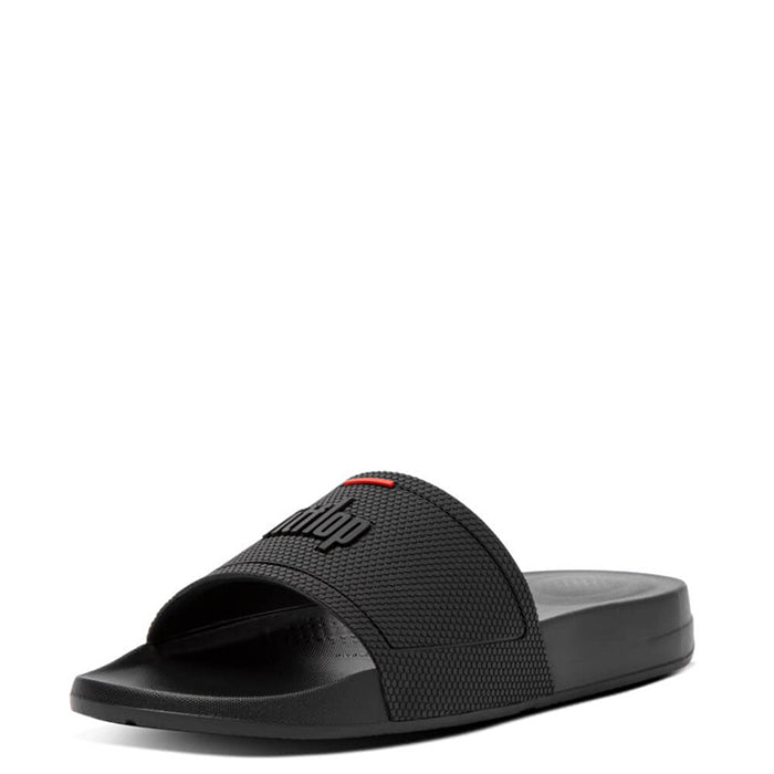 FitFlop Men's Iqushion House Slide Sandals - All Black