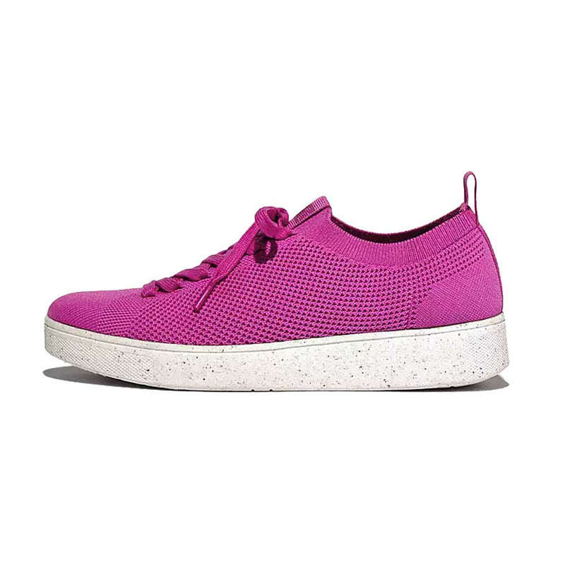 FitFlop Rally E01 Multi-Knit Trainer Sneaker Shoes - Miami Violet