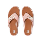 FitFlop Gracie Rubber Chain Leather Sandals - Pink Salt