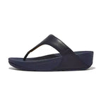 FitFlop Lulu Leather Sandals - Deepest Blue