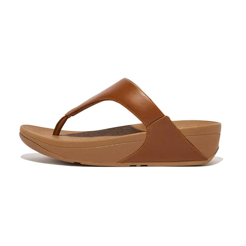 FitFlop Lulu Leather Sandals - Light Tan