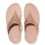 FitFlop Lulu Glitter Sandals - Rose Gold