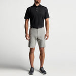 Peter Millar Solid Stretch Jersey Sean Self Collar Polo Shirt - Black*