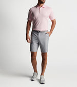 Peter Millar Solid Stretch Jersey Sean Self Collar Polo Shirt - Palmer Pink