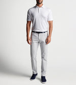 Peter Millar Solid Stretch Jersey Sean Self Collar Polo Shirt - White*