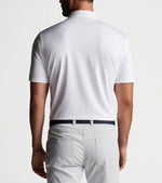 Peter Millar Solid Stretch Jersey Sean Self Collar Polo Shirt - White*