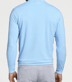 Peter Millar Perth Stretch Loop Terry 1/4 Zip Sweater  - Cottage Blue*