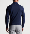 Peter Millar Perth Stretch Loop Terry 1/4 Zip Sweater - Navy Solid*
