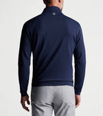 Peter Millar Perth Stretch Loop Terry 1/4 Zip Sweater - Navy Solid*