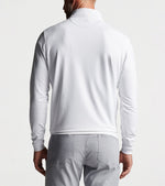 Peter Millar Perth Stretch Loop Terry 1/4 Zip Sweater - White*
