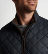 Peter Millar Essex Quilted Travel Vest - Black*