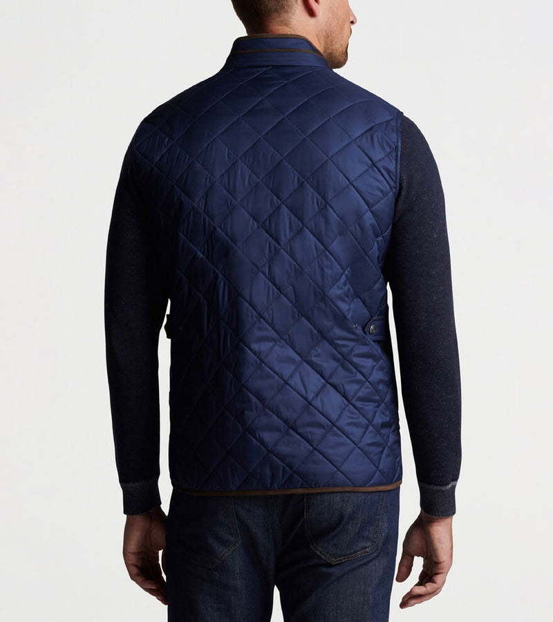 Peter Millar Essex Quilted Travel Vest - Navy*