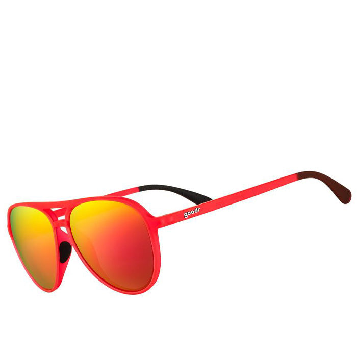 Goodr Captain Blunt's Red-Eye Sunglasses - Red
