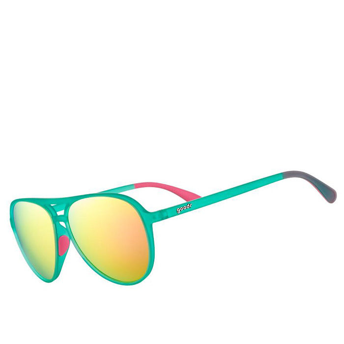 Goodr Kitty Hawkers' Ray Blockers Sunglasses - Turquoise
