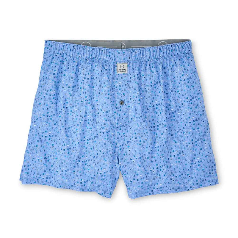 Peter Millar Light Of My Life Performance Boxers - Cottage Blue