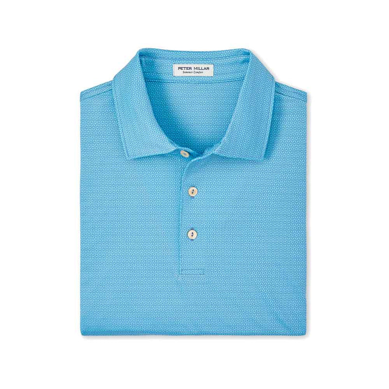 Peter Millar Rizzo Performance Jersey Polo Shirt - Port Blue