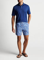 Peter Millar 7-Inch Galapagos Paisley Swim Trunks - Port Blue