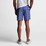 Peter Millar 7-Inch Tropical Flock Swim Trunks - Atlantic Blue