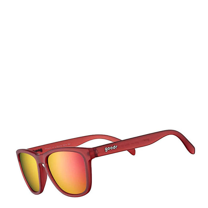 Goodr Phoenix at a Bloody Mary Bar Sunglasses - Red