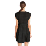 Robin Piccone Natalie Flouncy Tunic Dress Coverup - Black