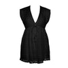 Robin Piccone Natalie Flouncy Tunic Dress Coverup - Black