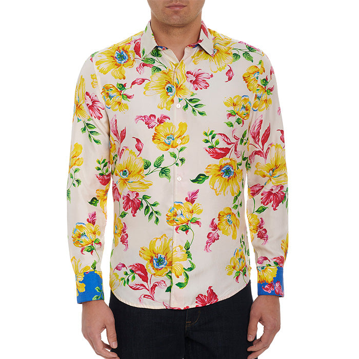 Robert Graham Limited Edition Carlbad Flower Classic Fit Sport Shirt - Multi