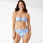 Tommy Bahama Island Cays Abalone Tie Bandeau Top - Blue Monday