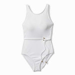 Tommy Bahama Cable Beach High Neck One Piece Swimsuit - White*