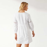 Tommy Bahama St. Lucia Split Neck Dress Cover Up - White *