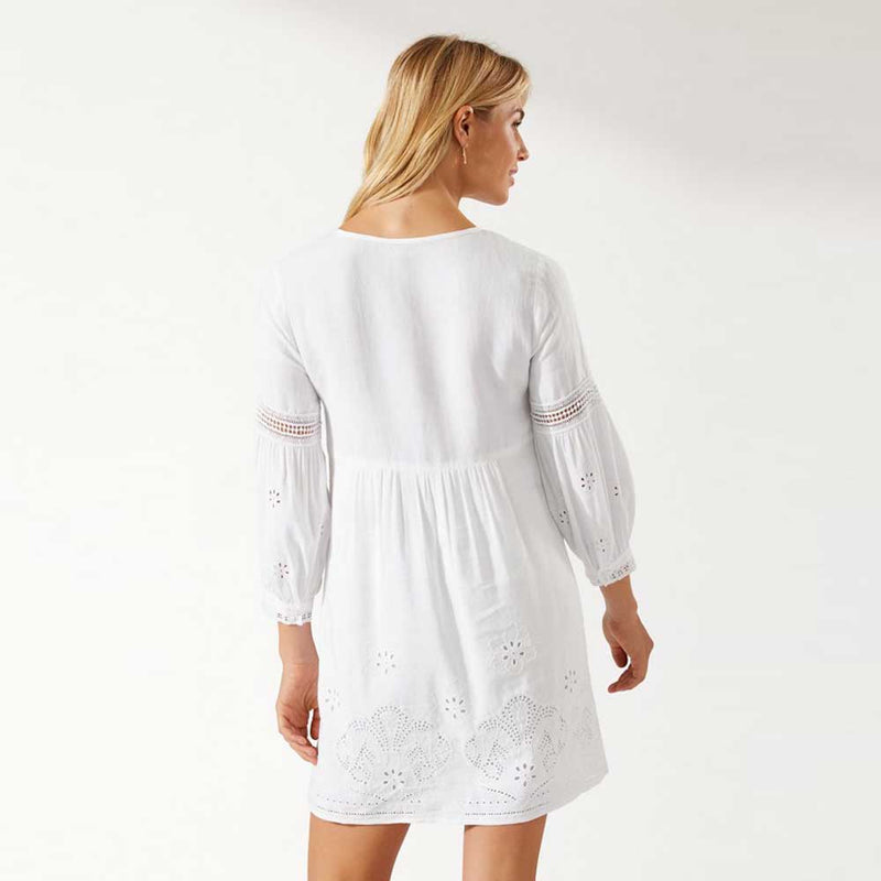 Tommy Bahama St. Lucia Split Neck Dress Cover Up - White *