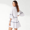 Tommy Bahama Cotton Clip Embroidered Tier Dress Cover Up - White