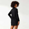 Tommy Bahama Cotton Clip Jacquard Boyfriend Shirt Cover Up - Black*