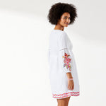 Tommy Bahama St. Lucia Tropical Embroidered Dress Cover Up - White