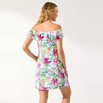 Tommy Bahama Coastal Gardens Off The Shoulder Spa Dress Cover Up - White
