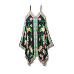 Tommy Bahama Orchid Garden Scarf Dress Cover Up - Black