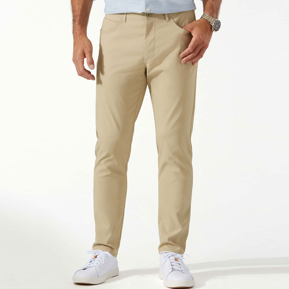 Tommy Bahama Islandzone Performance 5 Pocket Pants in Stone Khaki 